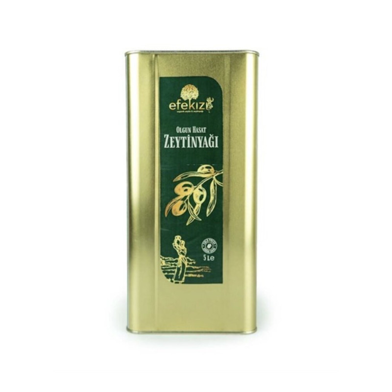 Olgun hasat soğuk sıkım zeytinyağı 5 litre